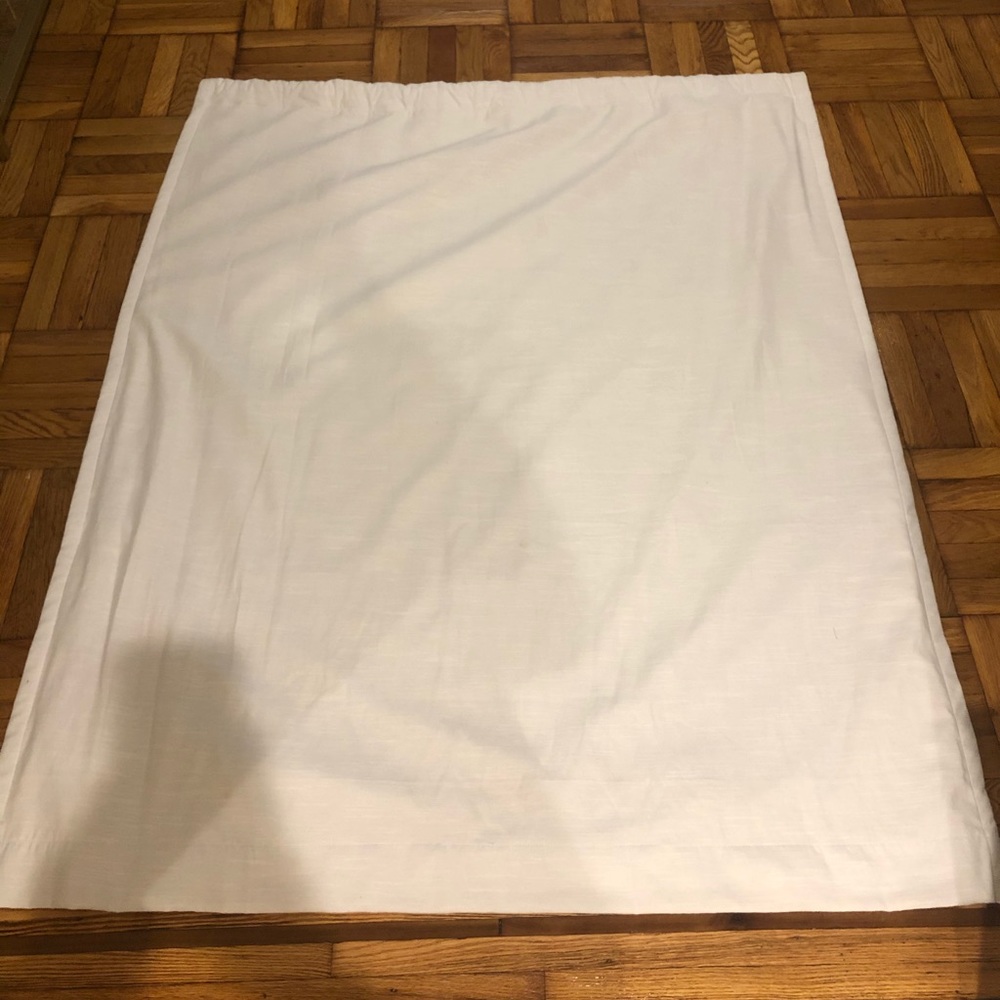White blackout curtains